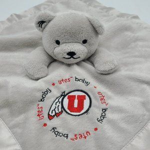 Baby Fanatic Security Lovey Bear Blanket University of Utah Utes